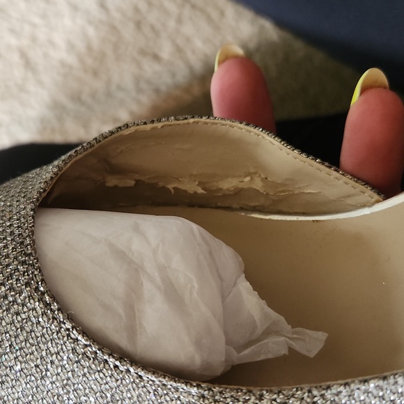 Kelly & Katie Silver Chain Glitter Heels - Picture 4 of 4